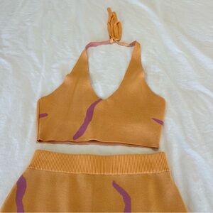 White Fox skirt and top set